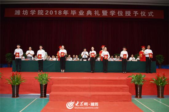 潍坊学院2018年毕业典礼暨学位授予仪式举行